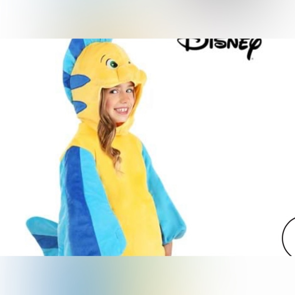 Flounder / Ariel Yellow and Blue Fish Costume